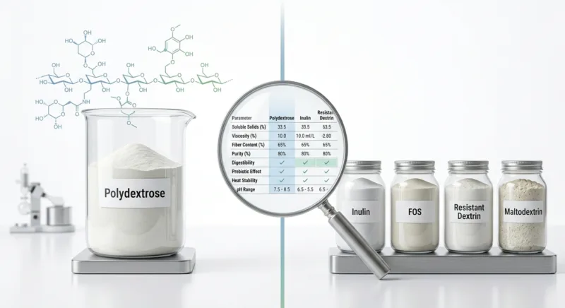 Polidesstrosio vs altre fibre: guida al confronto 6 Polydextrose vs Other Dietary Fibers A Comprehensive Comparison for Formulators and Buyers