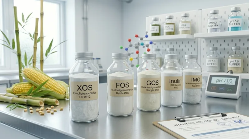XOS vs altre fibre prebiotiche: guida al confronto 4 XOS vs Other Prebiotic Fibers A Complete Market Comparison Guide