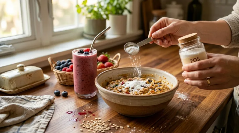 FOS biologico: usi creativi in casa, cucina e bevande 3 Creative Ways to Use Organic FOS at Home Baking, Beverages, and Beyond
