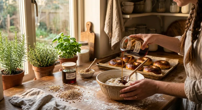 Sciroppo di malto biologico per la pasticceria 4 How to Use Organic Malt Syrup at Home: Baking, Bagels & Cooking