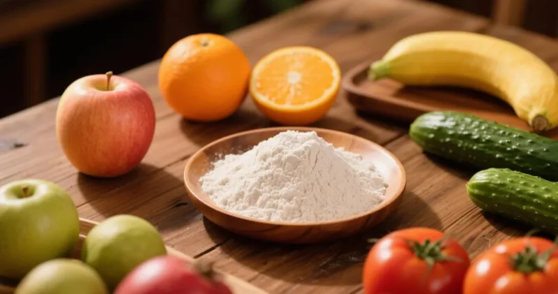 Farina di konjac: consistenza in alimenti vegetali 3 organic konjac flour