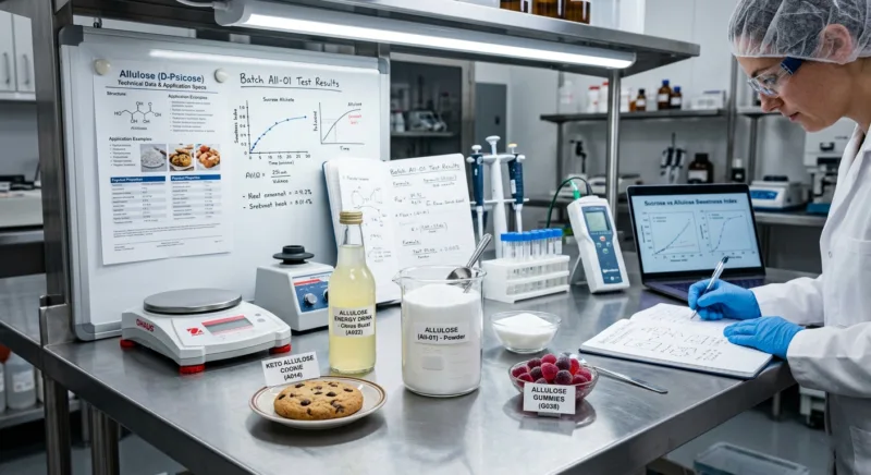 Allulosio Organico: Formulazione a Basso Zucchero 6 Organic Allulose in Food Manufacturing Formulation Guide for Low-Sugar Products