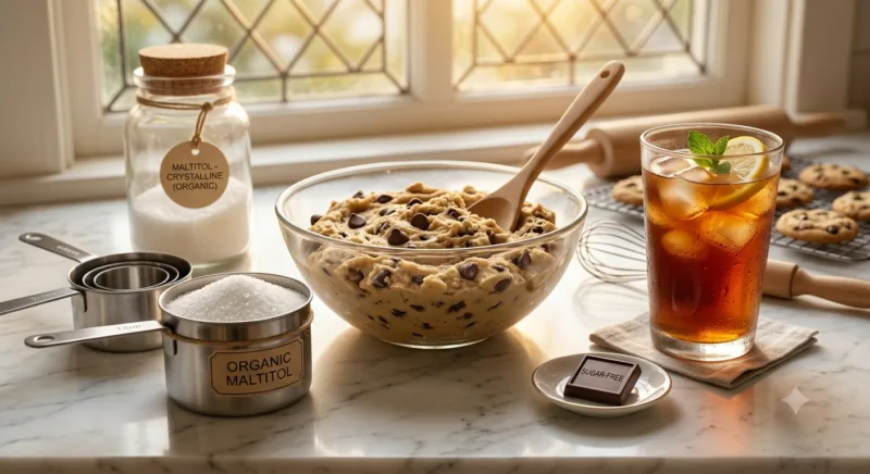 Maltitolo biologico a casa: cottura e dolcificazione 2 How to Use Organic Maltitol at Home Baking, Beverages, and Everyday Sweetening